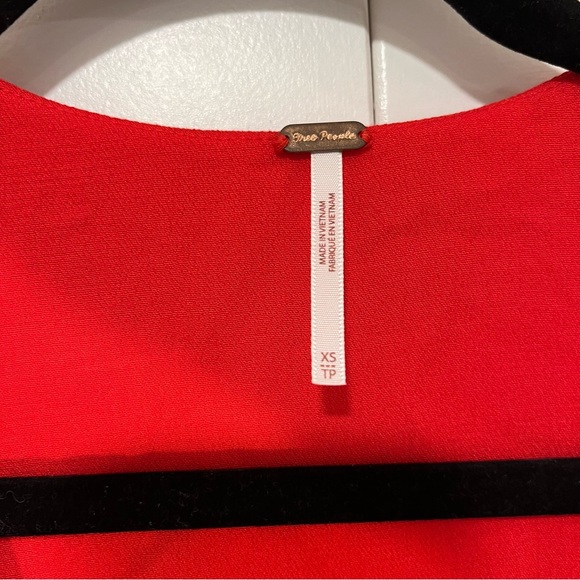 Free People Women's Time on My Side Red Floral Wrap Dress. Size XS. - Picture 8 of 10